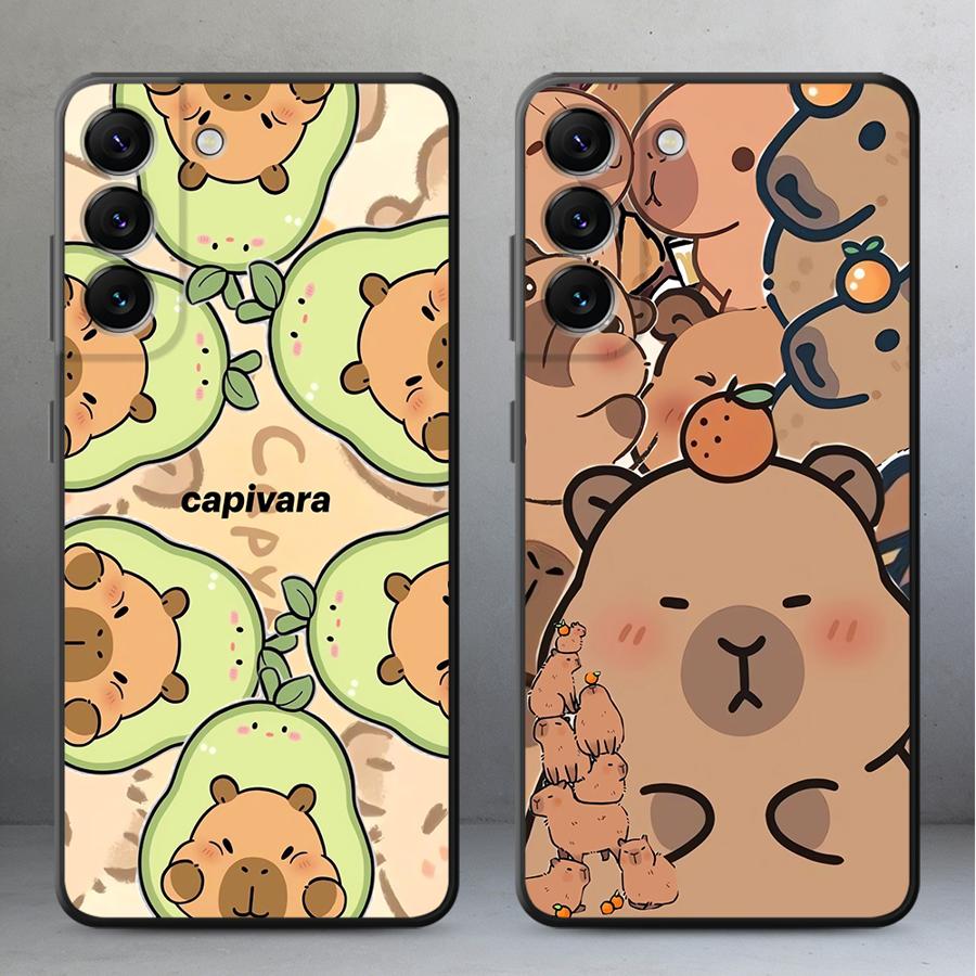 Samsung Galaxy A55 - غطاء هاتف ملون بتصميم الكابيبارا لهواتف