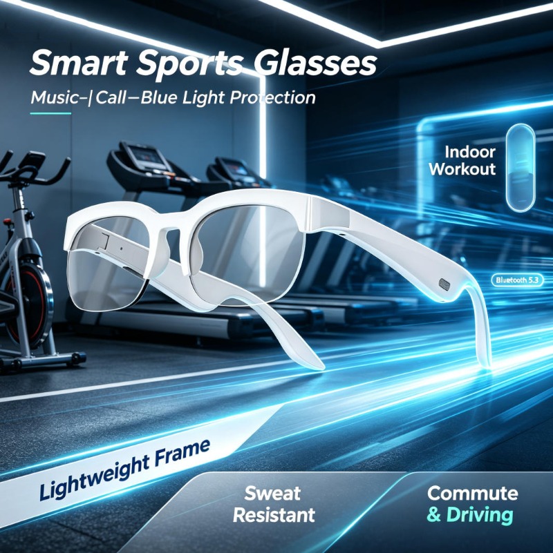 نظارات ذكية بتقنية التوصيل الع - مراجعة Smart Glasses Lens وسعره
