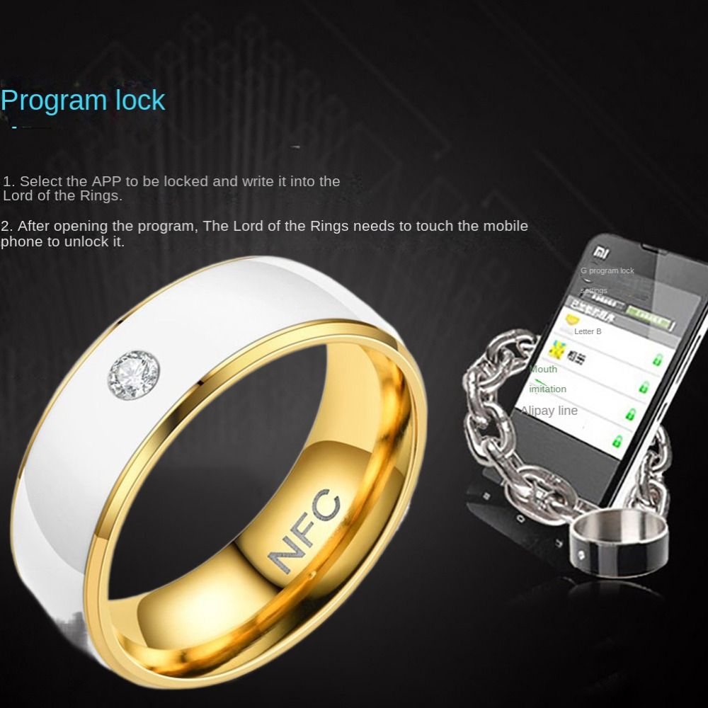 NFC حلقة ذكية من الفولاذ المقا - مراجعة Smart Ring Nfc Pay وسعره
